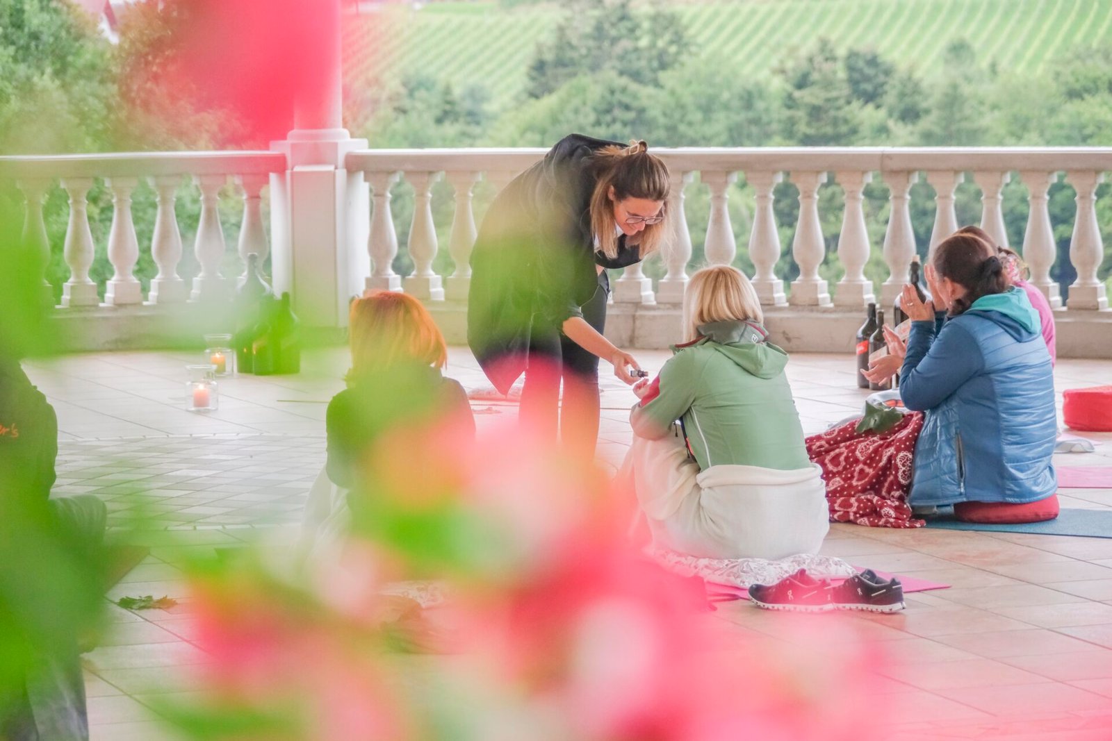 Gucci giving out essential oil for smelling exercise