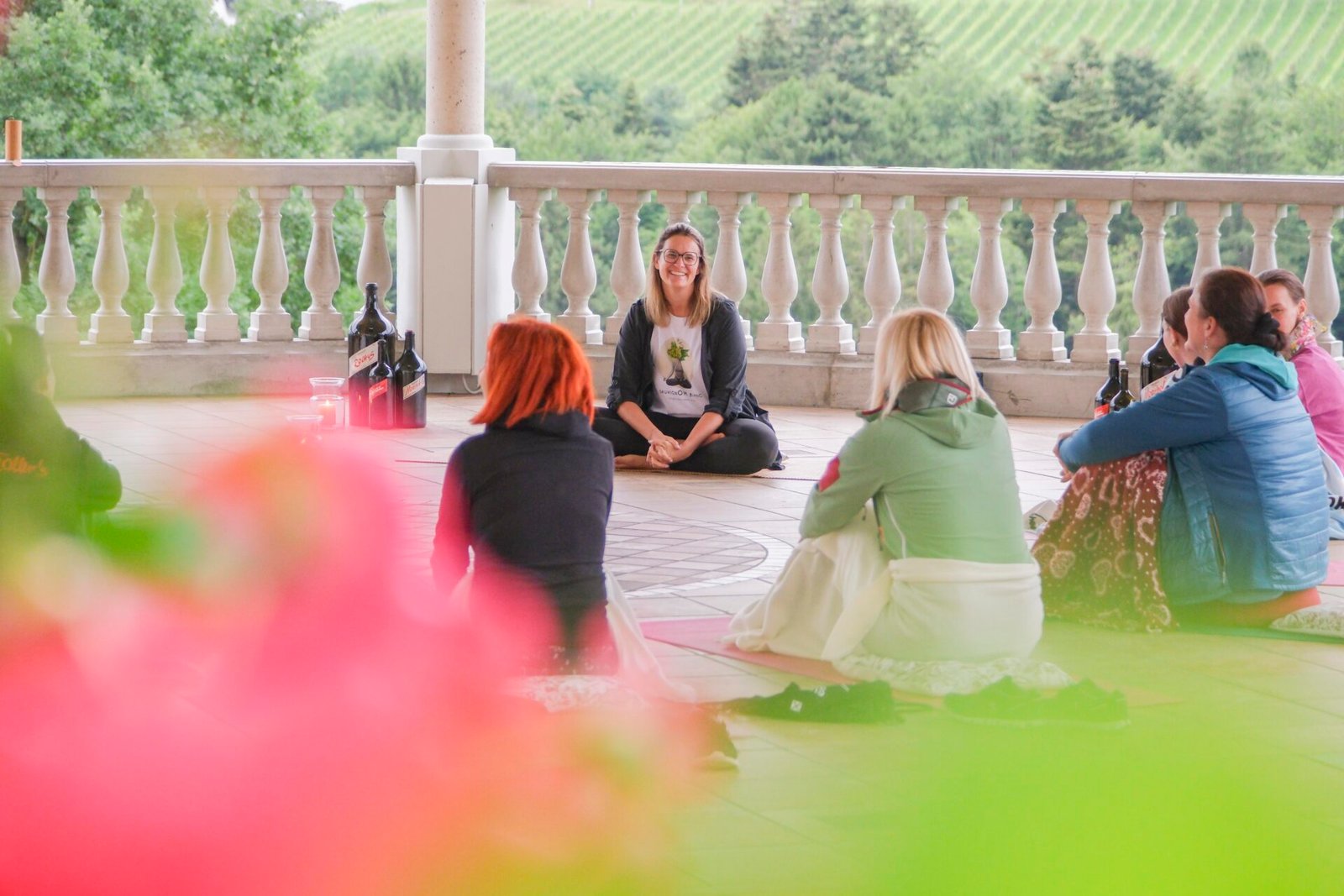 Wine Zen group talking